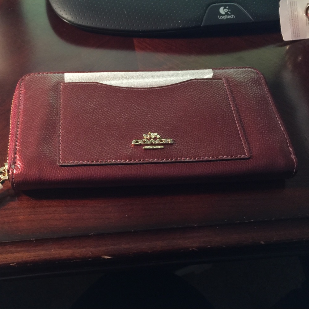 Coach Metallic Cherry Wallet. BRAND NEW. NWT